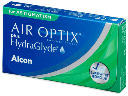 AIR OPTIX plus HydraGlyde for Astigmatism 2 × 3-pack – links en rechts