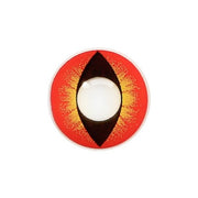 Crazy Party kleurlenzen – Cat Eye Rood/Geel
