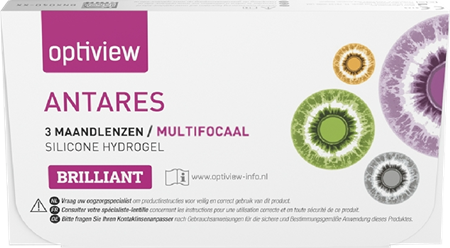 Optiview Antares Brilliant Multifocaal – 3 maandlenzen