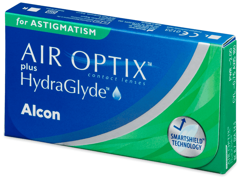 AIR OPTIX plus HydraGlyde for Astigmatism 2 × 3-pack – links en rechts