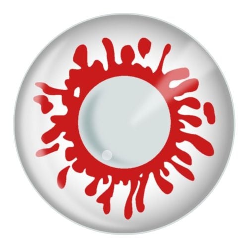 Crazy Party kleurlenzen – Bloodspat