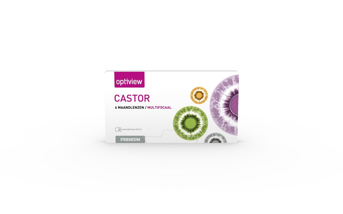 Optiview Castor Premium Multifocaal – 6 maandlenzen