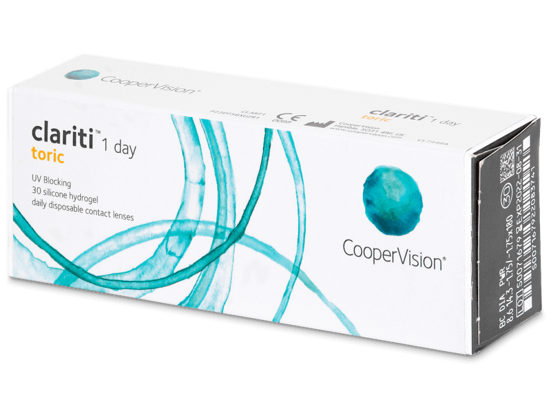 CooperVision Clariti 1 Day Toric – 2 × 30 daglenzen