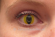 Crazy Party kleurlenzen – Cat Eye Geel