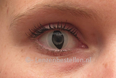 Crazy Party kleurlenzen – Cat Eye Wit