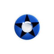 Crazy Party kleurlenzen – Blue Star