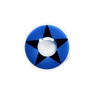 Crazy Party kleurlenzen – Blue Star
